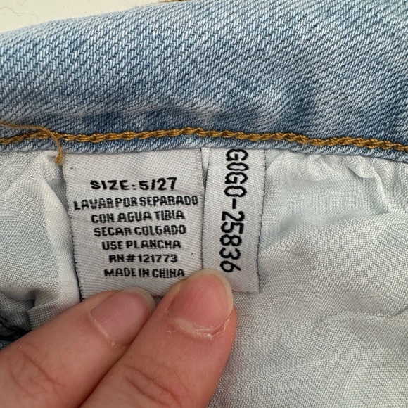 Flying Angel Rhinestone High Waist Straight Leg Jeans- Size 5/27 - Picture 9 of 11